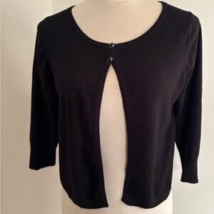 Express Women's Black Buttoned Cardigan